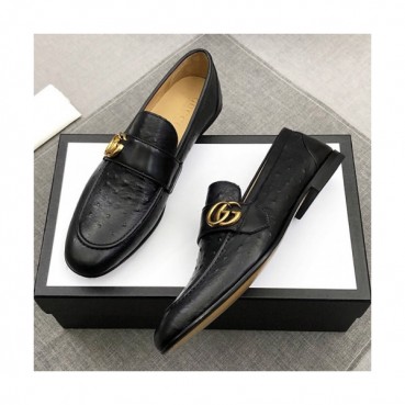 Gucci 2019 Mens Business GG Logo Leather Loafer- 구찌 남성 비지니스 GG로고 레더 로퍼Guc01107x.Size(240 