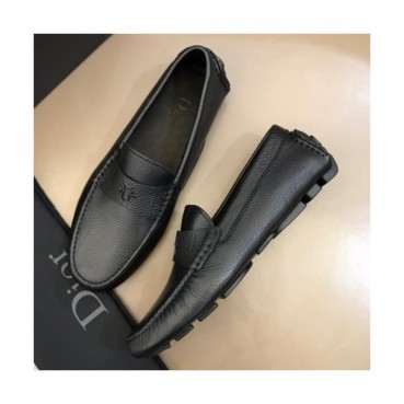 Dior 2019 Mens Signature Logo Leather Penny Loafer - 디올 남성 시그니처 로고 레더 페니 로퍼 Dio0242x.Size(240 