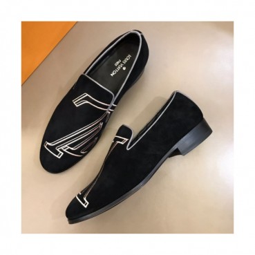 Louis Vuitton 2019 Mens Initial Logo Velvet Loafer  - 루이비통 남성 이니셜 로고 벨벳 로퍼 Lou01001x.Size(245 