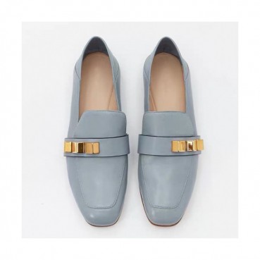 Stuart Weitzman 2019 Womens Metal Logo Leather Loafer - 슈트어트 와이츠먼 여성 메탈 로고 레더 로퍼 Stu0013x.Size(225 