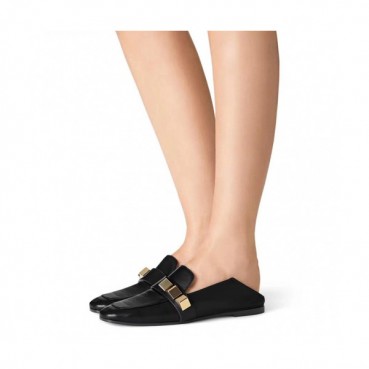 Stuart Weitzman 2019 Womens Metal Logo Leather Loafer - 슈트어트 와이츠먼 여성 메탈 로고 레더 로퍼 Stu0012x.Size(225 