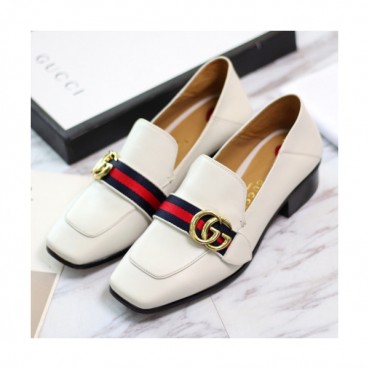 Gucci 2019 Ladies Strap GG Metal Logo Leather Loafer - 구찌 여성 스트랩 GG 메탈 로고 레더 로퍼 Guc0960x.Size(225 