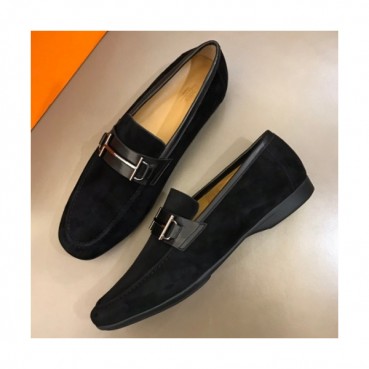 [커스텀급]Hermes 2019 Mens Horsbit Velvet Leather Loafer - 에르메스 남성 홀스빗 벨벳 레더 로퍼 Her0145x.Size(240 