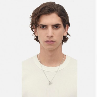 보테가베네타 남/녀 화이트 골드 목걸이 - Bottega veneta Unisex White Gold Necklace 