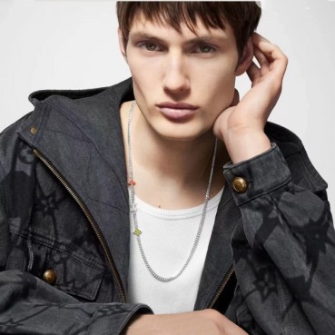 루이비통 남성 골드 목걸이 - Louis vuitton Mens Gold Necklace 