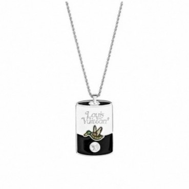 루이비통 남성 니고 팬던트 네크리스 - Louis vuitton Mens Nigo Necklace 