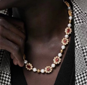 루이비통 여성 다이너스티 플라워 목걸이 - Louis vuitton Womens Dynasty Necklace 