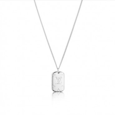 루이비통 남성 화이트 골드 목걸이 - Louis vuitton Mens White