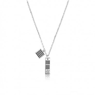 루이비통 남성 화이트 골드 목걸이 - Louis vuitton Mens White Gold Necklace 