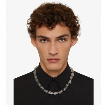 지방시 남성 화이트 골드 목걸이 - Givenchy Mens White Gold Necklace 