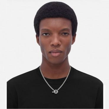 보테가베네타 남/녀 화이트 골드 목걸이 - Bottega veneta Unisex White Gold Necklace 