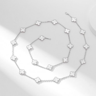 반클리프 아펠 여성 화이트 목걸이 - Van Cleef&Arpels Womens White Necklace 