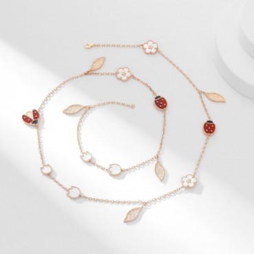 반클리프 아펠 여성 화이트 목걸이 - Van Cleef&Arpels Womens White Necklace 