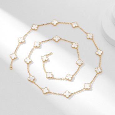 반클리프 아펠 여성 화이트 목걸이 - Van Cleef&Arpels Womens White Necklace 