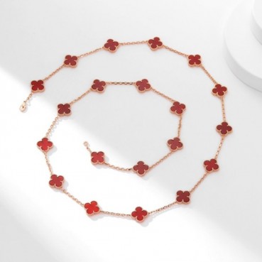 반클리프 아펠 여성 레드 목걸이 - Van Cleef&Arpels Womens Red Necklace 