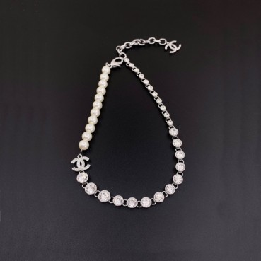 샤넬 여성 진주 목걸이 - Chanel Womens White Gold Necklace 