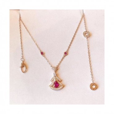 Bvlgari 2020 Ladies Necklace - 불가리 2020 여성용 목걸이 ACC0018.(옐로우골드핑크)