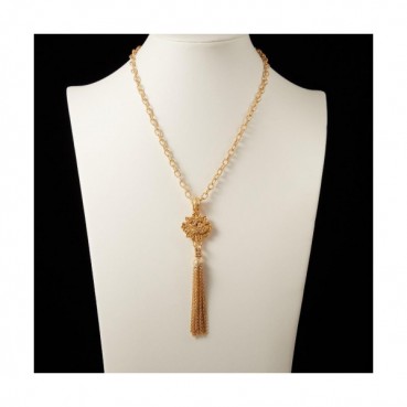 CHANEL Choker 18k Yellow Gold - 샤넬 여성용 목걸이 18K도금 옐로우 골드.CHA0080.