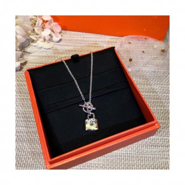 Hermes choker 18k WHITE Gold - 에르메스 여성용  목걸이 18K도금 화이트 골드.Her0009.