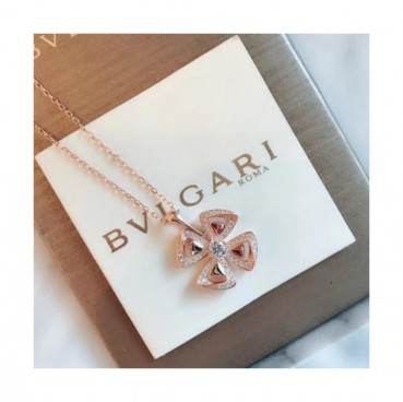 BULGARI Choker  18k ROSE Gold - 불가리 여성용  18K도금 로즈 골드 목걸이 Bul0050.