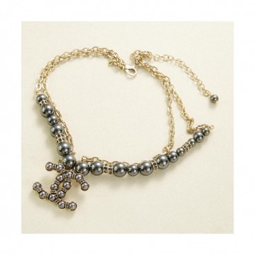 Chanel Yellow Glod Neck lace  -샤넬 여성옐로우 골드 도금 목걸이 Cha0006.