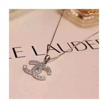 CHANEL Choker  18k White Gold-샤넬 여성용  18K도금 화이트 골드 목걸이 Cha0001.