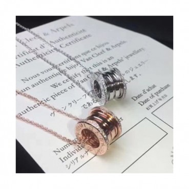 BULGARI Choker  18k White Gold/Rose Gold - 불가리 여성용  18K도금 화이트 골드/로즈 골드 목걸이 Bul0010.
