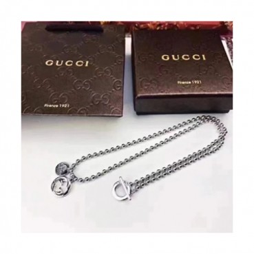 Gucci Choker  18k White Gold  -구찌 여성용 목걸이 18K도금 화이트 골드Guc0002.