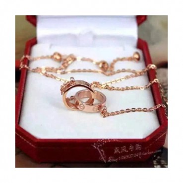 CARTIER  Choker  18k Rose Gold  - 까르띠에 여성용 목걸이 18K도금 로즈 골드CAR0014.