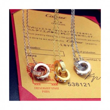 CARTIER  Choker  18k Yellow Gold/Rose Gold/White Gold  - 까르띠에 여성용  18K도금 옐로우 골드/로즈 골드/화이트 골드 목걸이 CAR0012.