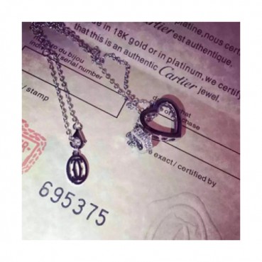CARTIER  Choker  18k White Gold  - 까르띠에 여성용  18K도금 화이트 골드 목걸이 CAR0007.