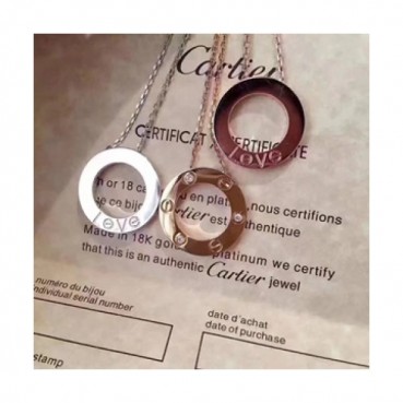 CARTIER  Choker  18k Rose Gold  - 까르띠에 여성용 목걸이 18K도금 로즈 골드CAR0005.