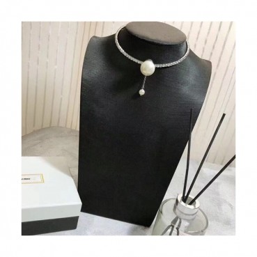 MIU MIU Choker  18k White Gold  - 미우미우  여성용 목걸이 18K도금 화이트 골드