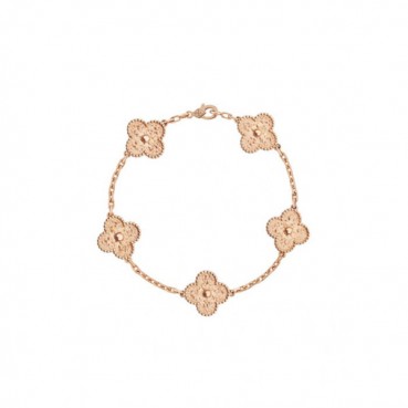 반클리프 아펠 여성 알함브라 브레이슬릿 - Van Cleef & Arpels Womens Gold Bangle 