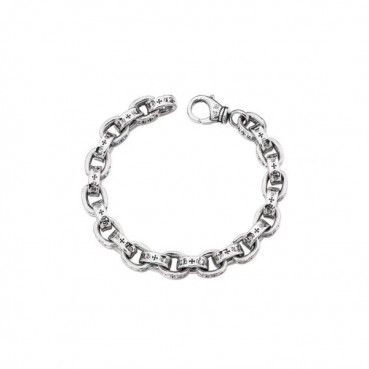 크롬하츠 남/녀 실버 팔찌 - Chrome Hearts Unisex Silver Bangle 