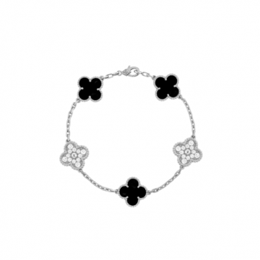 반클리프 아펠 여성 알함브라 브레이슬릿 - Van Cleef & Arpels Womens White Gold Bangle 
