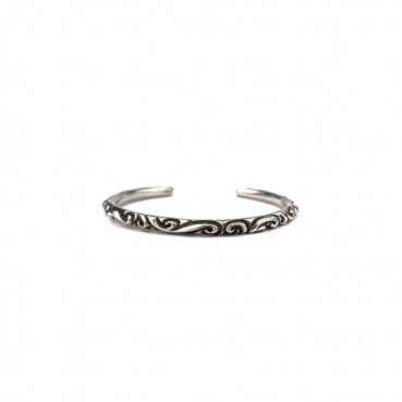 크롬하츠 남/녀 실버 팔찌 - Chrome Hearts Unisex Silver Bangle 