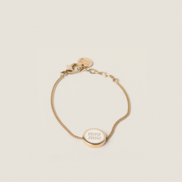 미우미우 여성 골드 팔찌 - Miumiu Womens Gold Bangle 