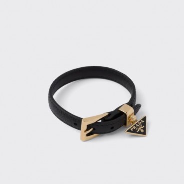 프라다 여성 이니셜 팔찌 - Prada Womens Black Bangle 