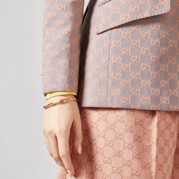 구찌 남/녀 골드 팔찌 - Gucci Unisex Gold Bangle 