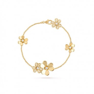 반클리프 아펠 여성 옐로우 골드 팔찌 - Van Cleef & Arpels Womens Yellow Gold Bangle 