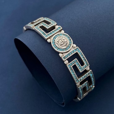 베르사체 여성 화이트 골드 팔찌 - Versace Womens White Gold Bangle 