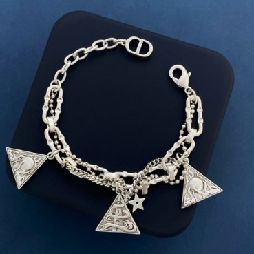 디올 여성 화이트 골드 팔찌 - Dior Womens White Gold Bangle 
