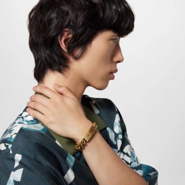 루이비통 남성 골드 팔찌 - Louis vuitton Mens Gold Bangle 