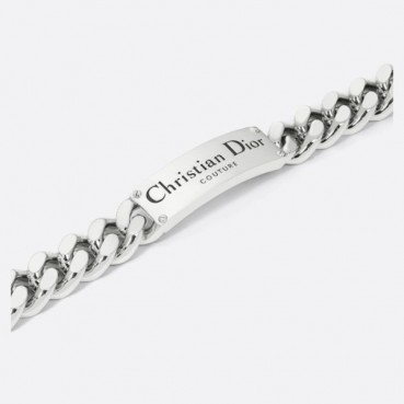 디올 남성 화이트 골드 팔찌 - Dior Mens White Gold Bangle 