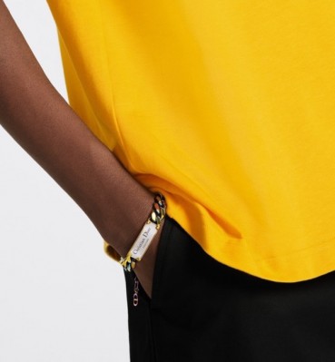 디올 남성 화이트 골드 팔찌 - Dior Mens White Gold Bangle 