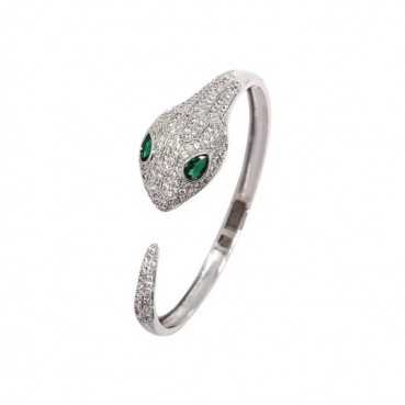 보테가베네타 여성 화이트 골드 팔찌 - Bottega veneta Womens White Gold Bangle 