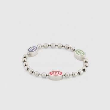 구찌 여성 화이트 골드 팔찌 - Gucci Womens White Gold Bangle 