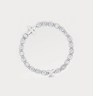 루이비통 여성 화이트 골드 팔찌 - Louis vuitton Womens White Gold Bangle 