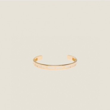 미우미우 여성 옐로우 골드 팔찌 - Miumiu Womens Yellow Gold Bangle 
